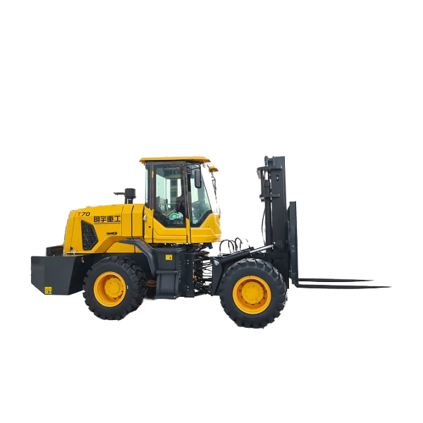 Compact Rear Axle Steering Rough Terrain Forklift 3Ton to 8Ton Small Turning Radius Off-Road Forklift for Farm