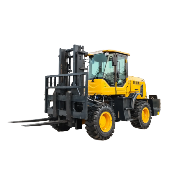 Compact Rear Axle Steering Rough Terrain Forklift 3Ton to 8Ton Small Turning Radius Off-Road Forklift for Farm