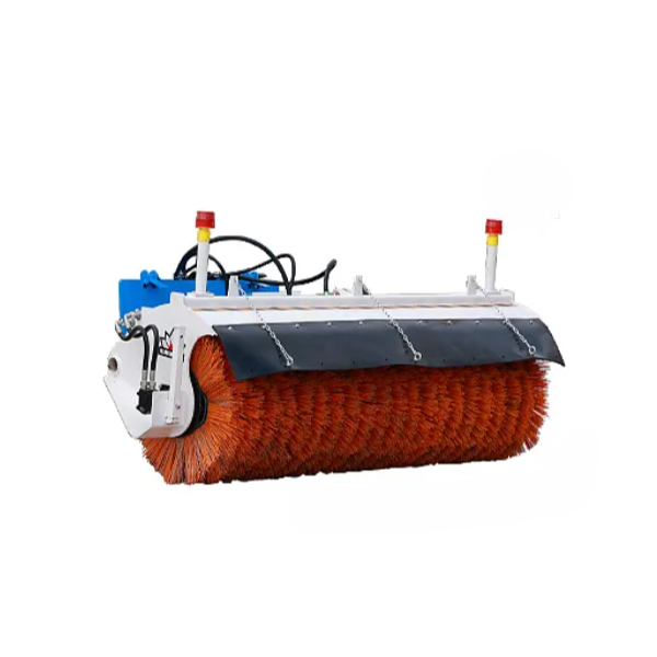 Hydraulic Snow Sweeper Broom and Angle Snow Blade Attachment for Wheel Loader