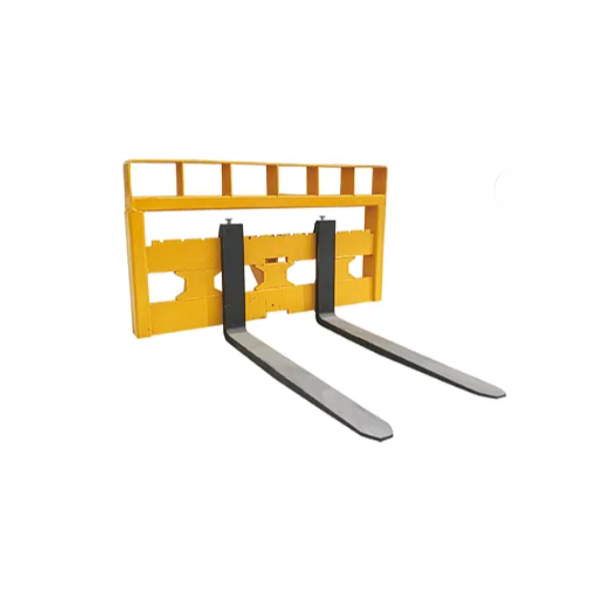 Universal Wheel Loader Quick Hitch Coupler and Heavy Duty Pallet Fork Attachment